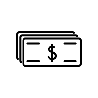 Icon of dollar bills